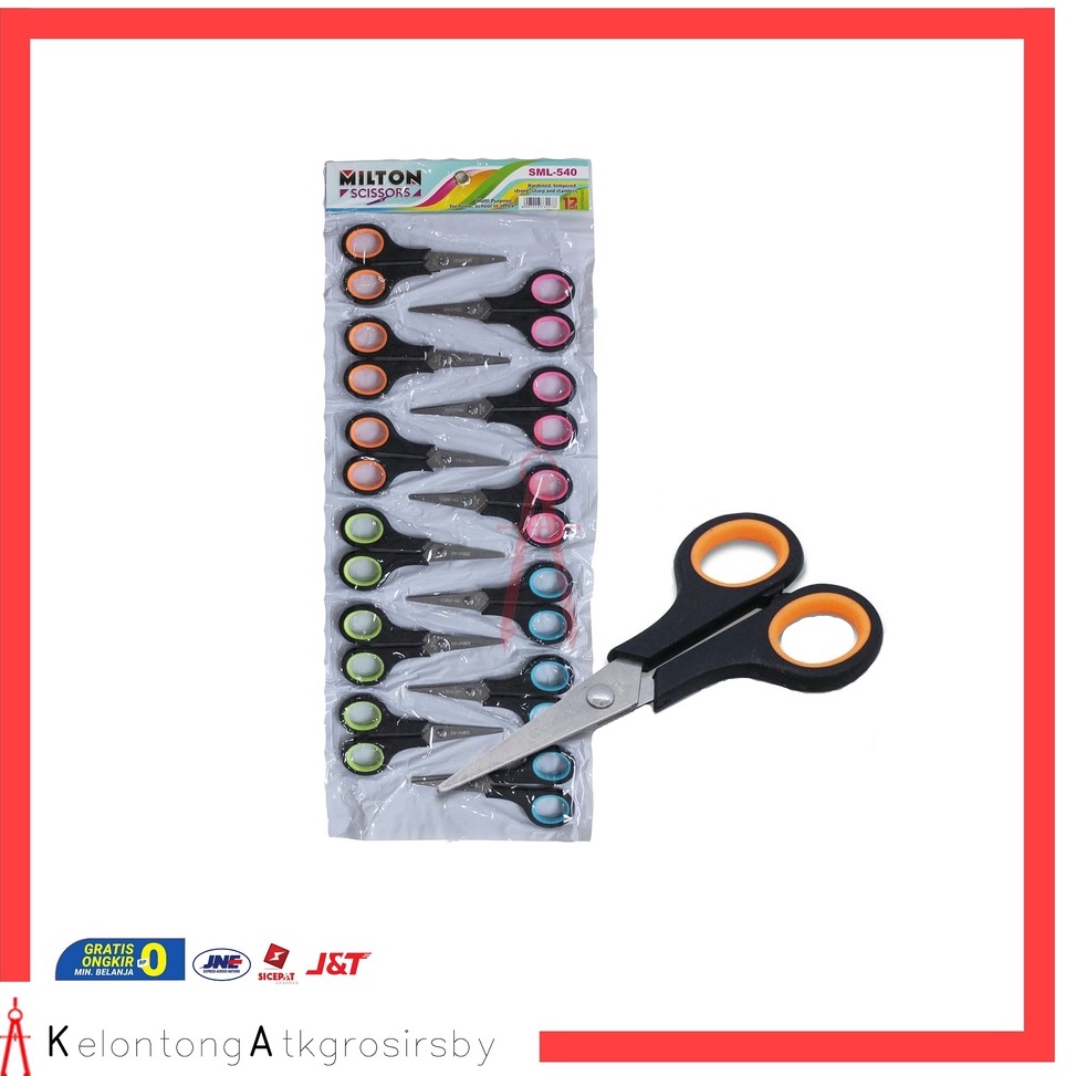 

KODE E7X5 Gunting 12pcs Renteng Milton SML 54