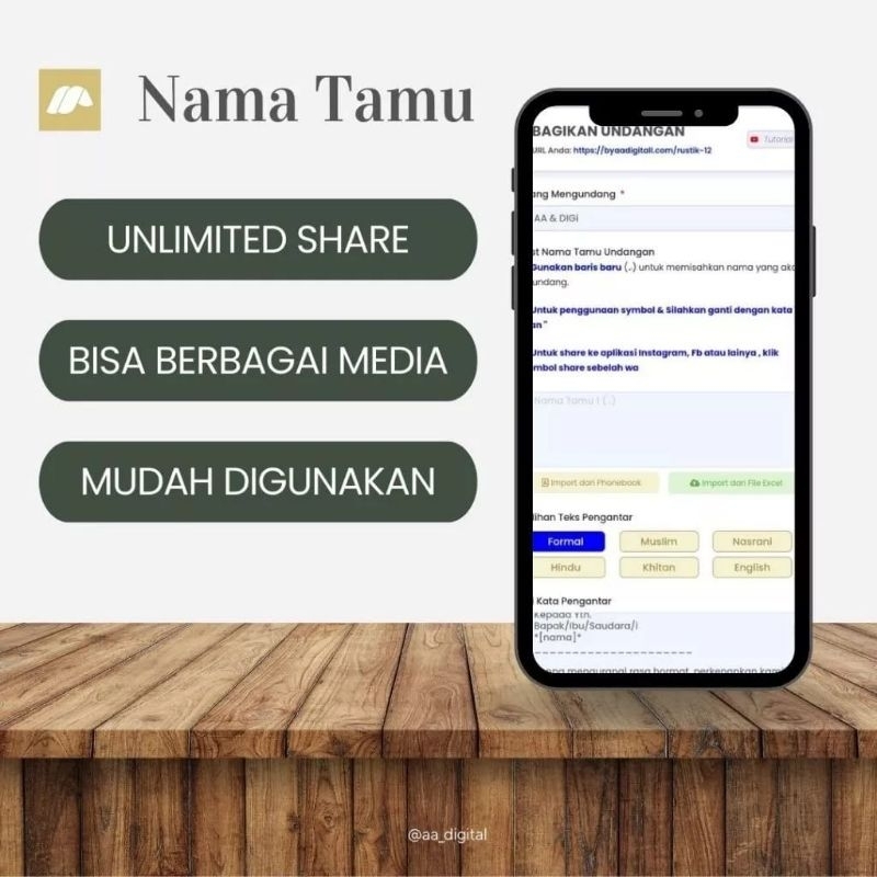 TEMPLATE UNDANGAN DIGITAL VOL 1