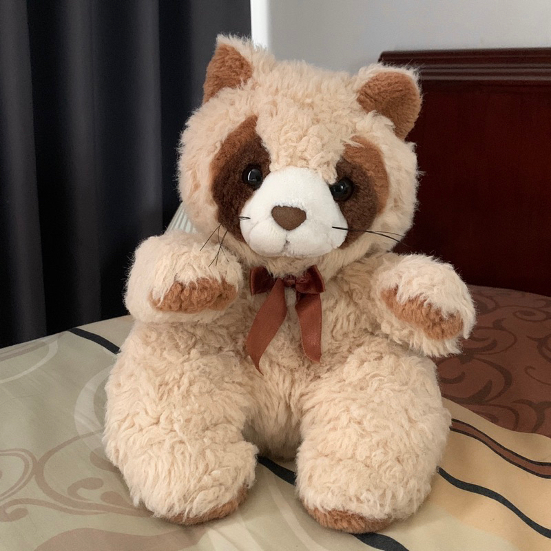 BONEKA RACOON RED PANDA PLUSH RAKUN PANDA MERAH REALISTIS LUCU MAINAN ANAK BAYI NEWBORN BABY HADIAH 