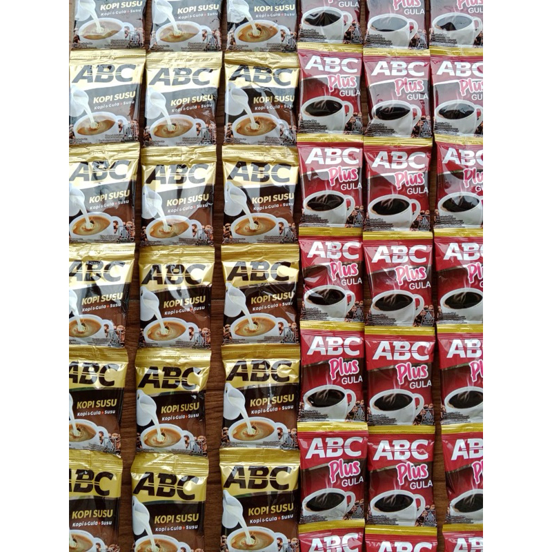 

KOPI ABC PLUS GULA 1 renteng isi 10pcs ( PER RENTENG )