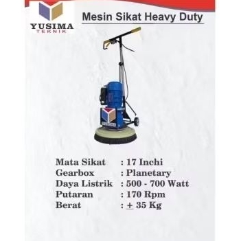 Yusima Mesin Sikat Heavy Duty PROMO