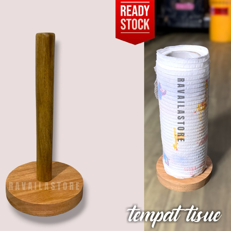 Tempat Tisu / Tisu Dispenser / Tempat Tisu Dapur Kayu Solid Kokoh dan Kuat