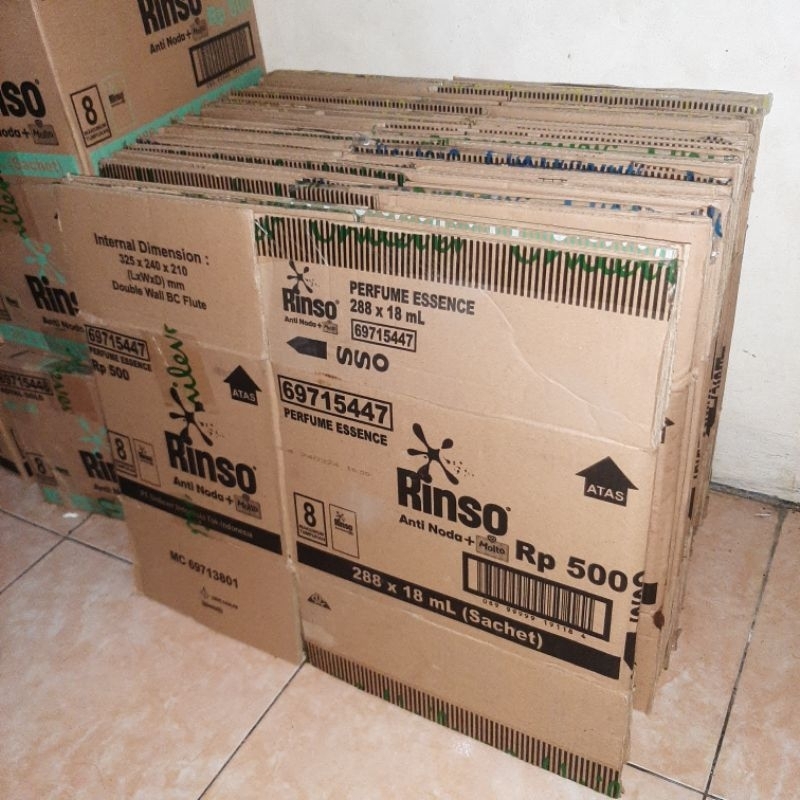 

kardus packing bekas rinso 33x25x23 kardus packing 33x25x23