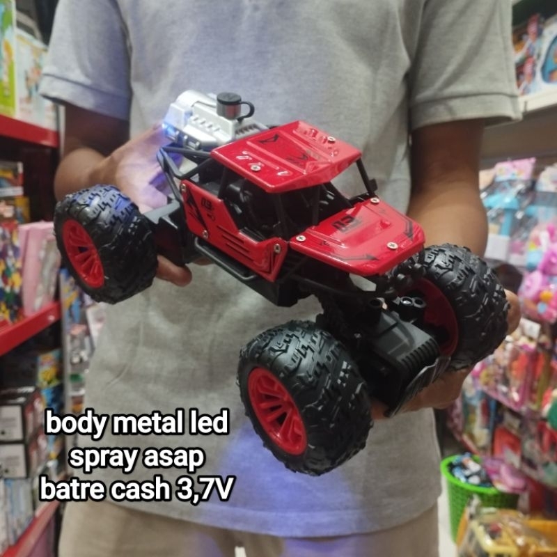 RC Surabaya Mainan Mobil RC Sneak Metal Alloy Spray Asap Led Batre Cash/ Mainan Kado Murah