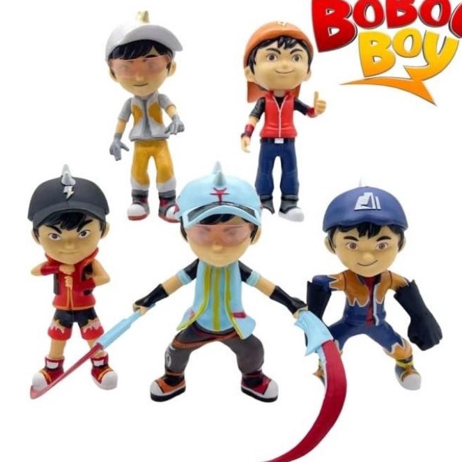 KI3 Figure BoBoiBoy Galaxy set pcs Topper kue  Mainan anak  Topper Kue BoBoiBoy Petir