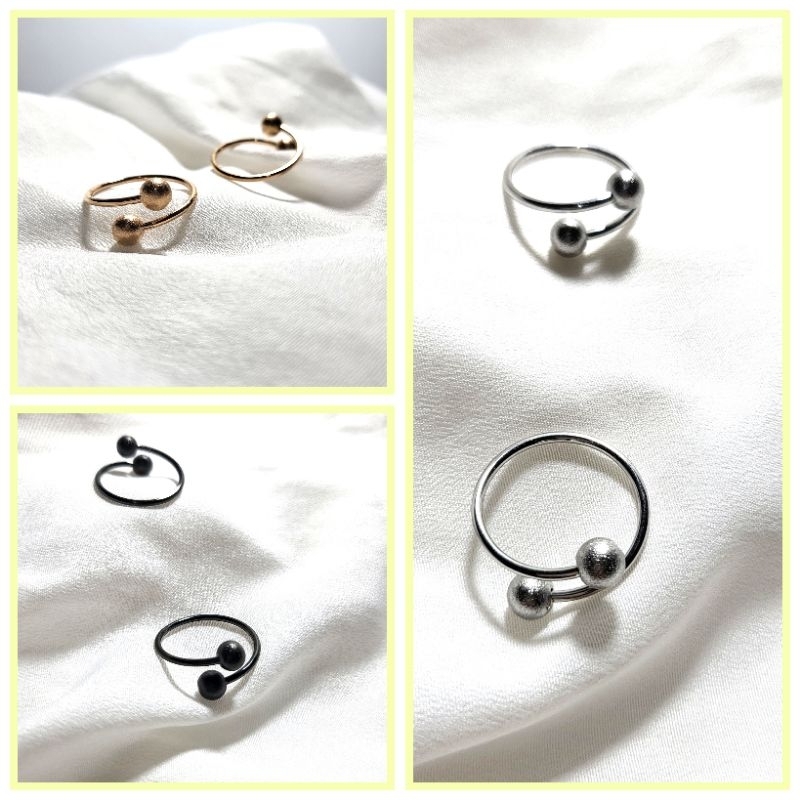 Cincin Titanium Boba Pasir Spiral Terbaru