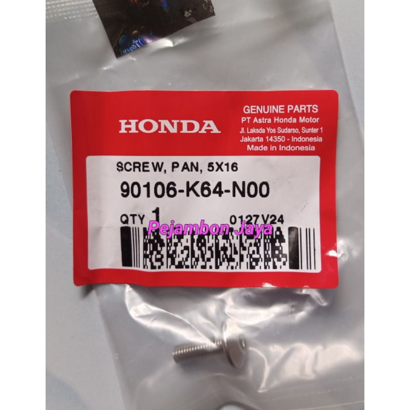 90106K64N00 SCREW PAN 5X16