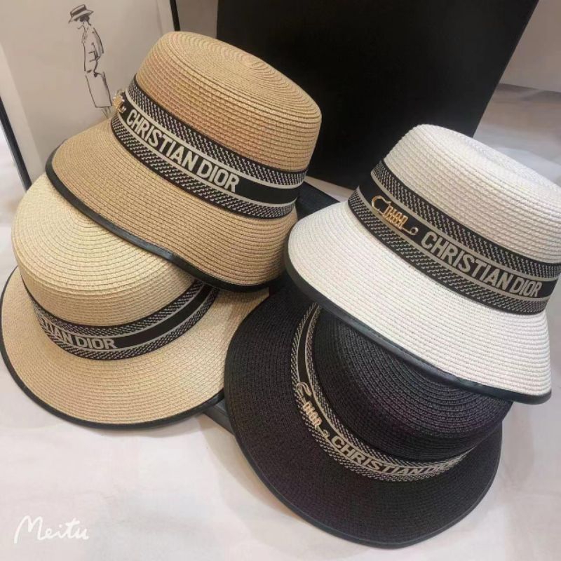 GROSIR TOPI PANTAI CHRISTIAN DIOR REAL PICT