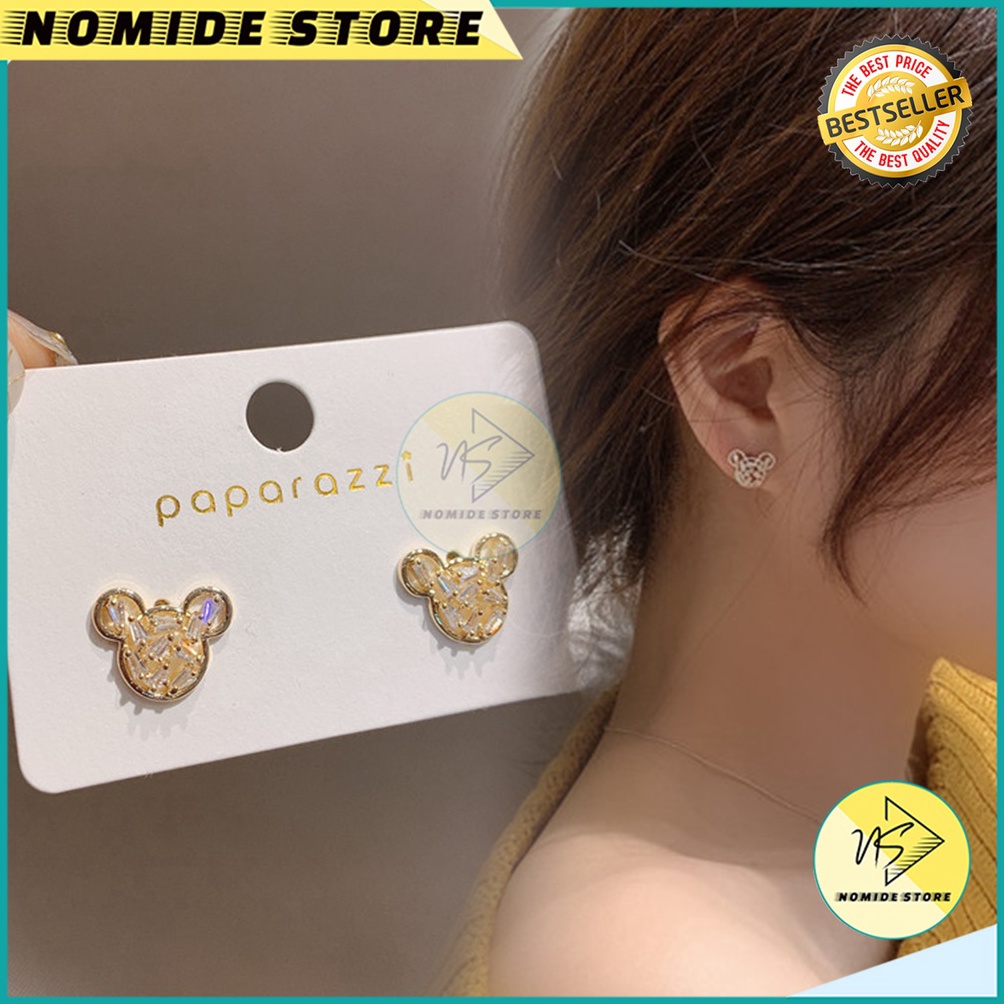 MURRRMERRR Anting Korea Perempuan Dewasa Motif Kartun Tikus Aksesoris Kualitas Bahan Terbaik ANT19