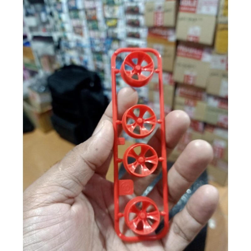 Tamiya Wheel Velg A Spoke PP Merah Red