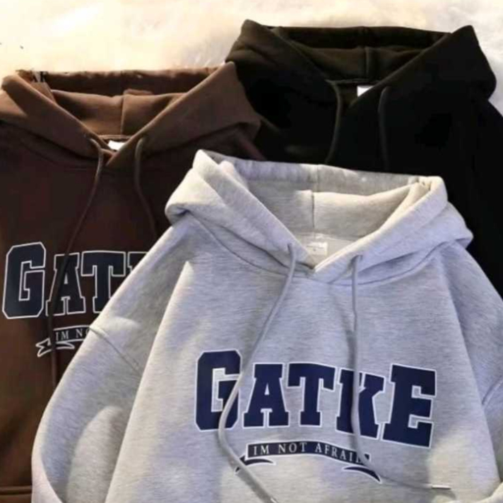 Sweater Hoodie Pria Wanita GATKE Hoodie Oversize - Hoodie Sweater Unisex Pria Wanita Couple