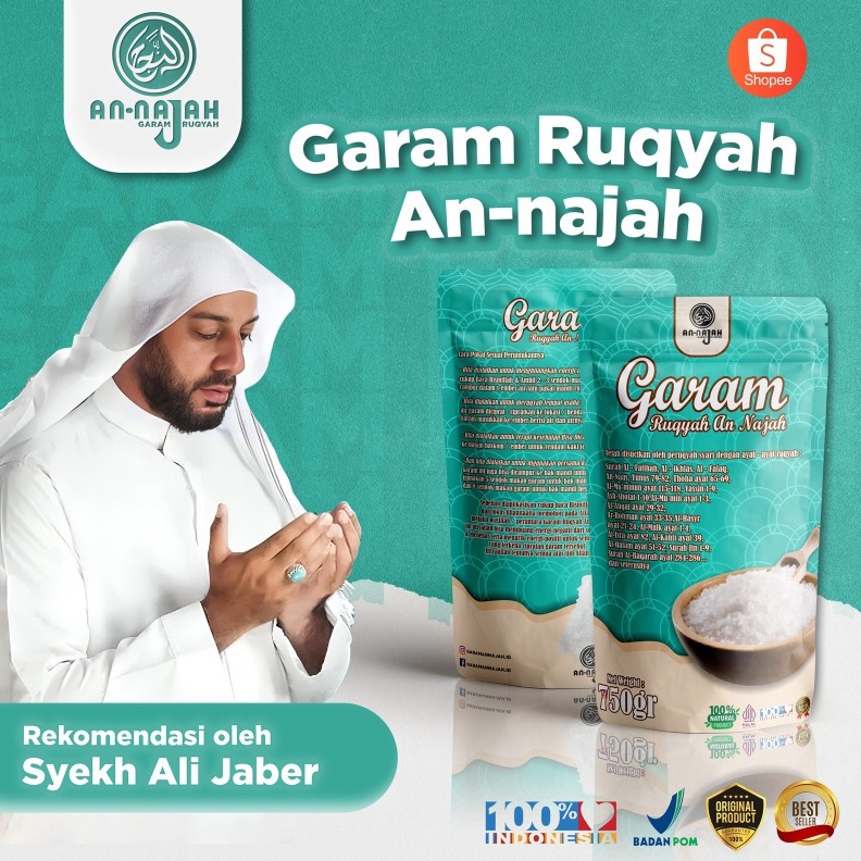 KODE E43P Original Produk Garam Ruqyah AnNajah  Solusi Media Ruqyah Sesuai Anjuran Ulama Syariah