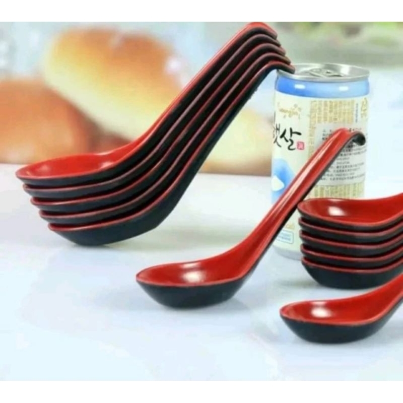 Sendok Bebek Oriental 6" /Sendok Sup Bubur Ramen Melamin Merek Onyx