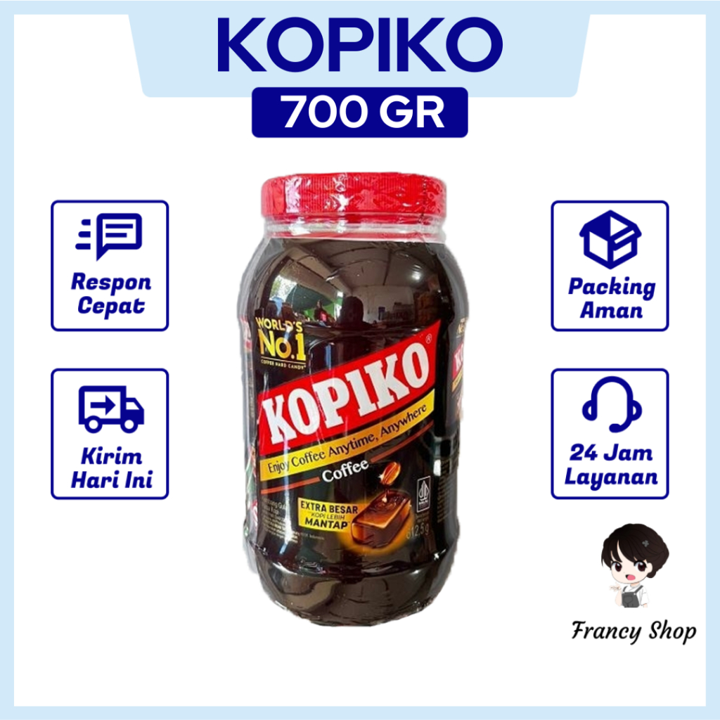 

Permen Kopi Kopiko Toples Coffee Candy Jar 700 gr