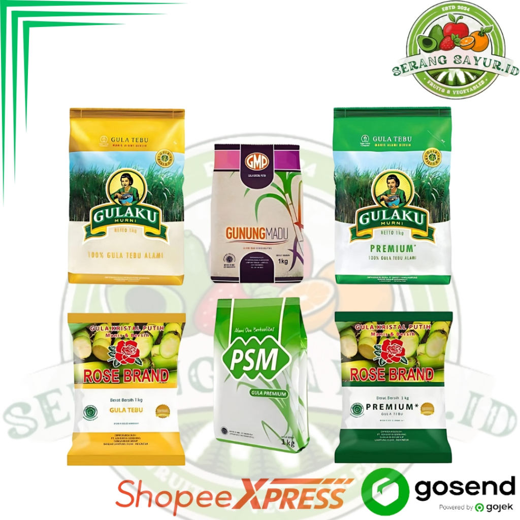 

GULA PASIR PREMIUM KEMASAN 1 KG | SayurInstan.co
