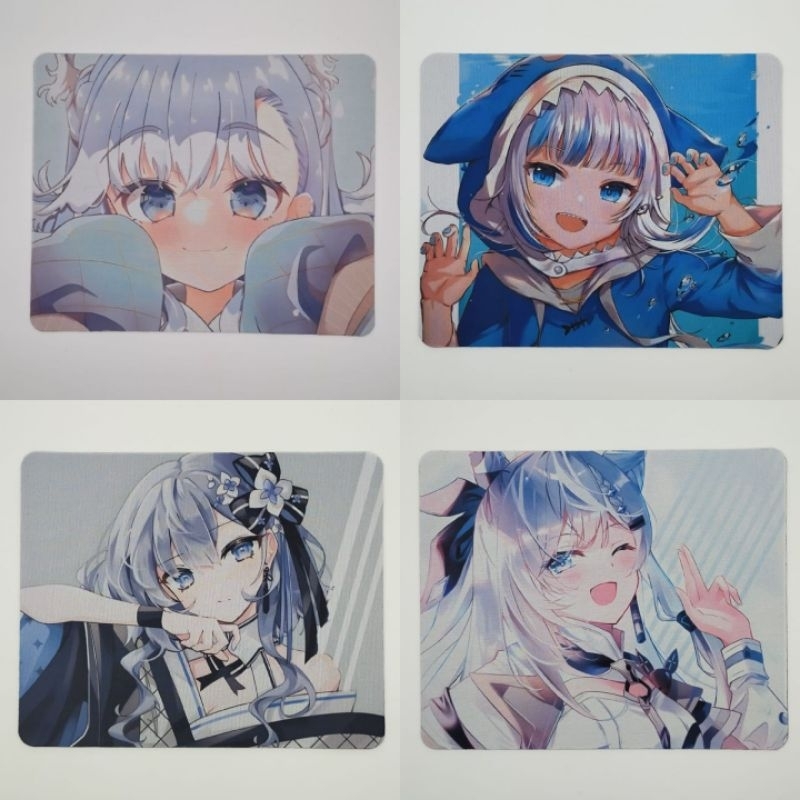 Mousepad Hololive Kobo Kanaeru Vestia Zeta Gawr Gura Rubber Antislip