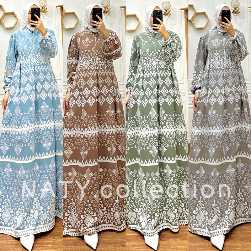 Naty Gamis Lionel Richie premium n1 • Long dress Lionel Richie • Gamis model simple Lionel Richie