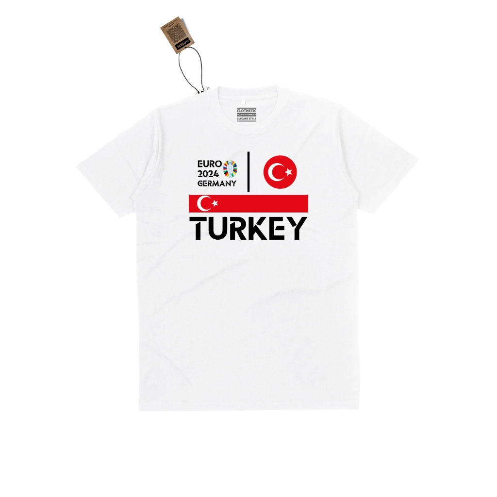 Kaos Euro 2024 Turki Baju Sepak Bola Timnas Negara Turkey Turkye T Shirt Srjersey