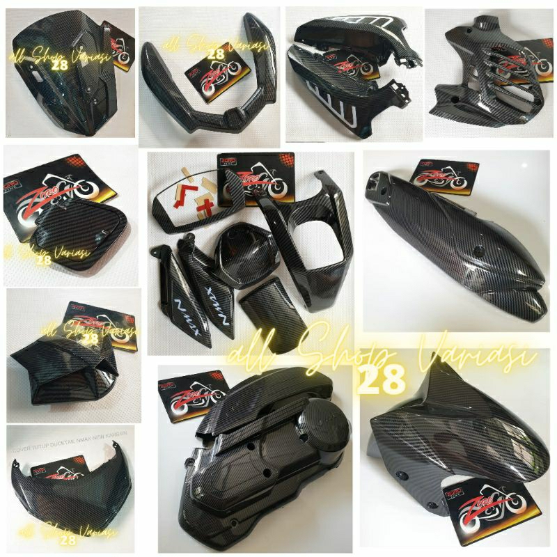 Cover body karbon full set Nmax new karbon paket full set 16pc karbon wtp ZORO