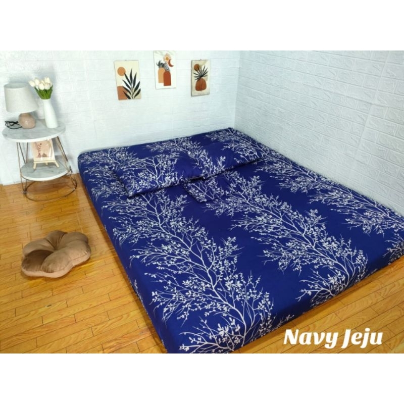 SPREI MOTIF BUNGA & DAUN ESTETIK BAHAN KATUN HALUS DISPERSE PREMIUM