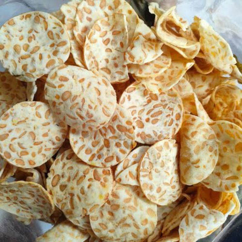 

Krupuk Kripik Tempe Sagu Tipis Gurih Renyah Kiloan Murah Terlaris