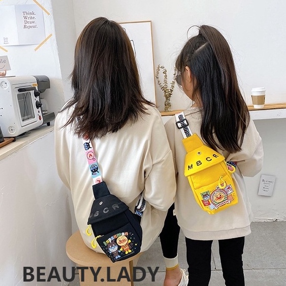 Good Quality  BAO61 Sling Bag Anpanman  Tas Anak Lucu Motif Anpanman  Tas Sling Bag Lucu Import Terb