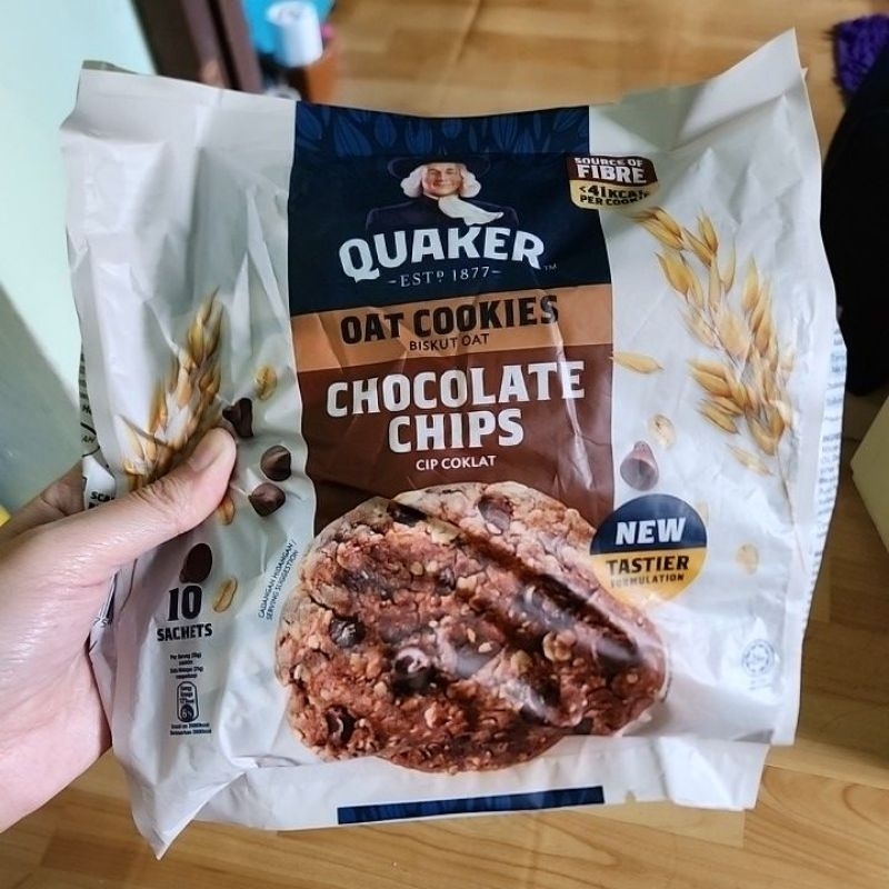 

Quaker Oat Cookies isi 10 Halal (Chocolate Chips, Raisin, and Honey Nut)