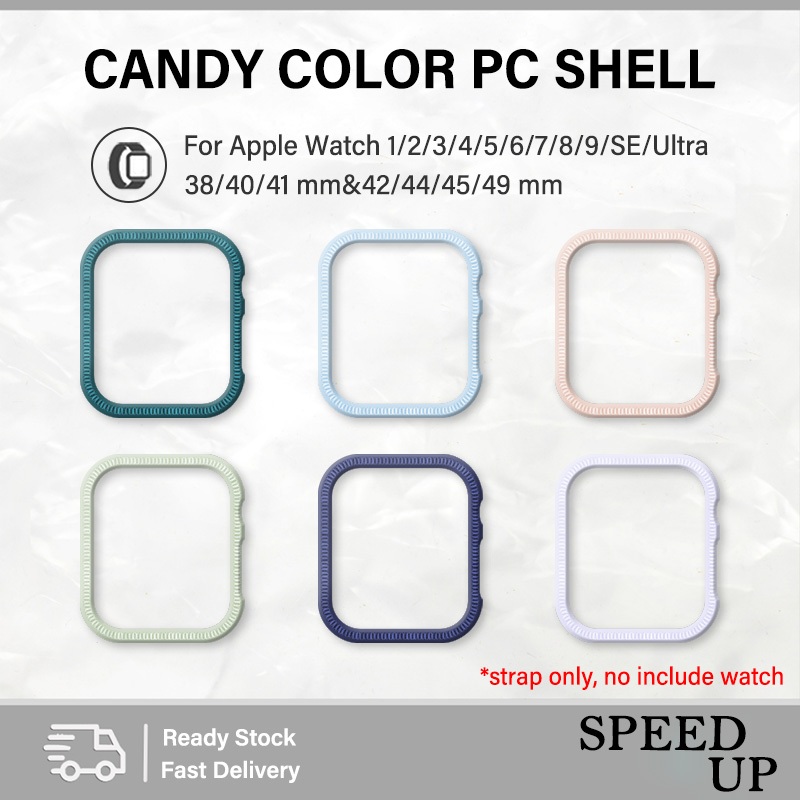 Case Silicon Apple Watch Series 7 6 5 SE 1 2 3 4 Untuk iWatch 45 42 44 38 41 40mm