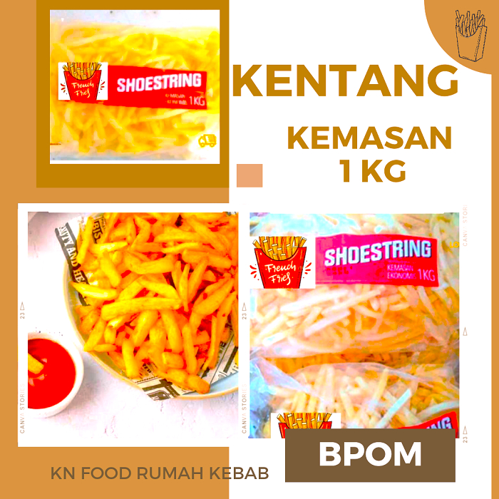 

Kentang Shoestring Curah 1 kg- Aviko Kentang Beku-ONLY GOJEK