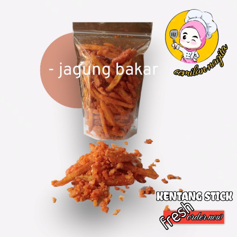 

cemilan Ketang stick kriuk enak gurih varian jagung bakar