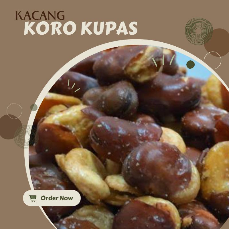 

Kacang Koro Kulit Gurih Renyah / Cemilan Ringan