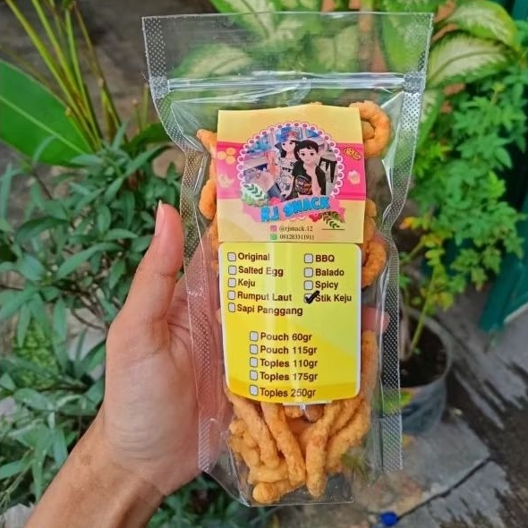 

Cheese Stik Pouch Kecil 65gr Cemilan Enak Crunchy Kekinian