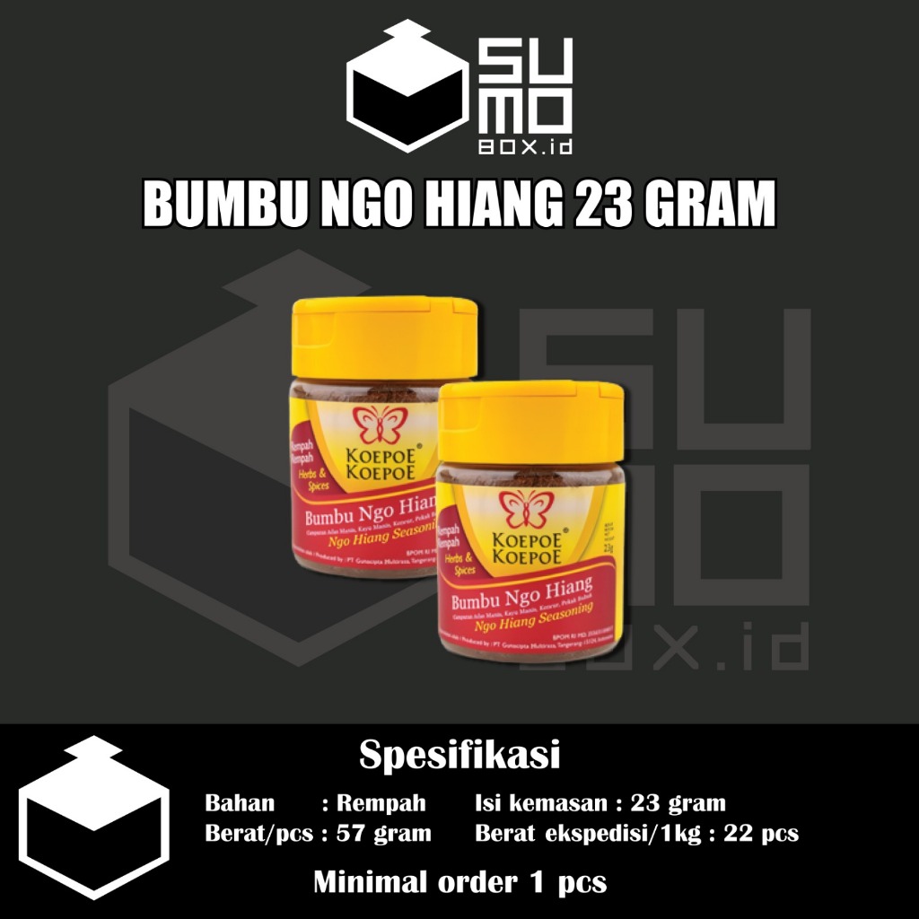 

Bumbu Ngo Hiang Koepoe Koepoe 23gram