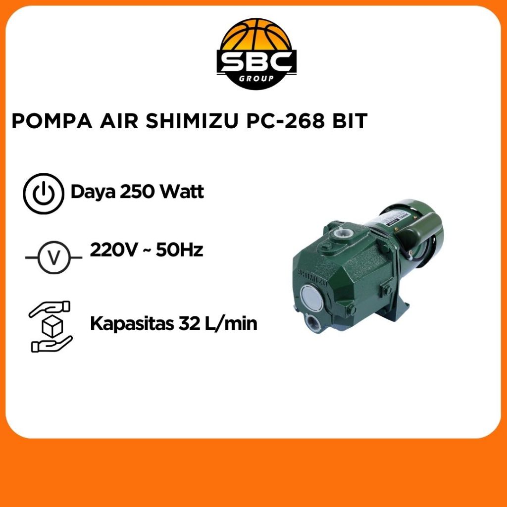 POMPA AIR SHIMIZU PC-268 BIT _ POMPA AIR SHIMIZU PC-268 BIT