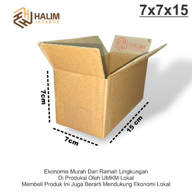 

HALIM JAYA BOX KARDUS | KARDUS PACKING Dimensi 7x7x15cm