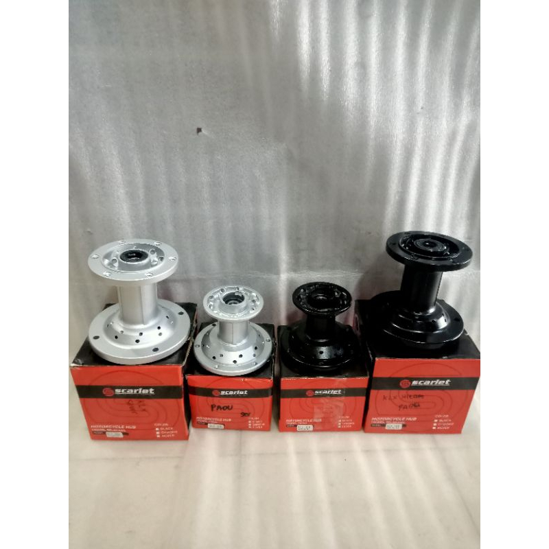 tromol 1 set KLX depan belakang lubang 36 merk scarlet / wilwood / zox