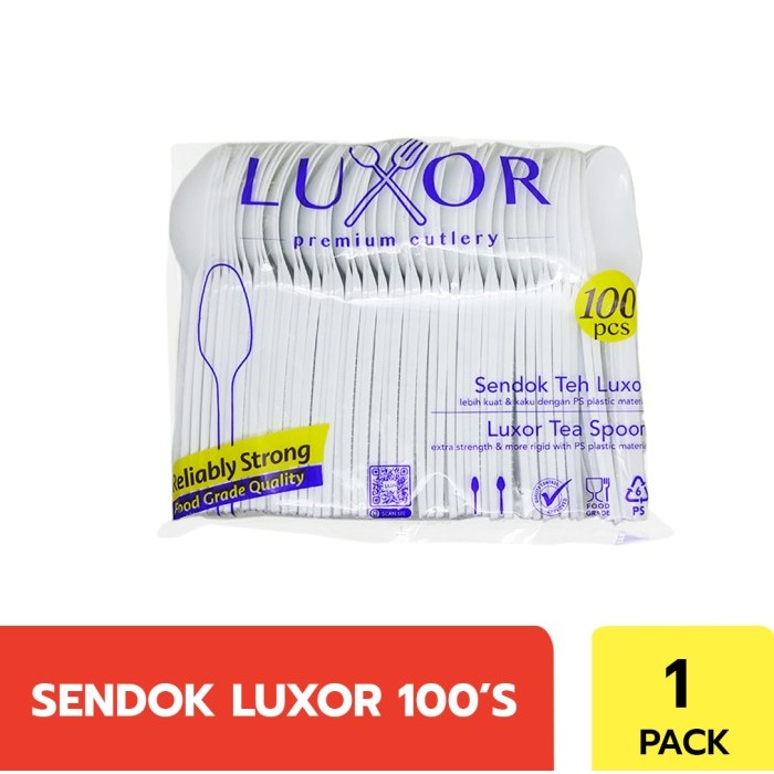 LUXOR SENDOK TEH PUTIH - 100PCS