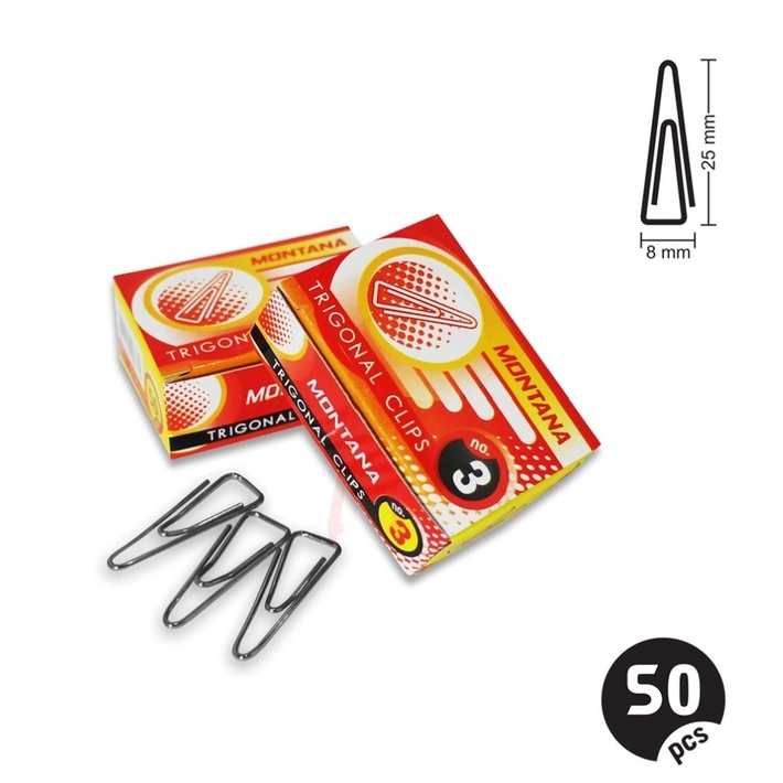 

COD Shu Roman Trigonal Paper Clip Montana No 3 (1 Box)