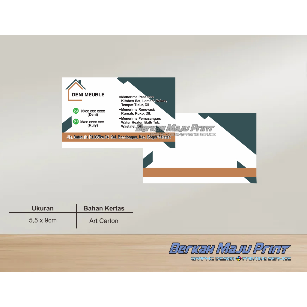 

Kartu Nama/Id Card Art Carton