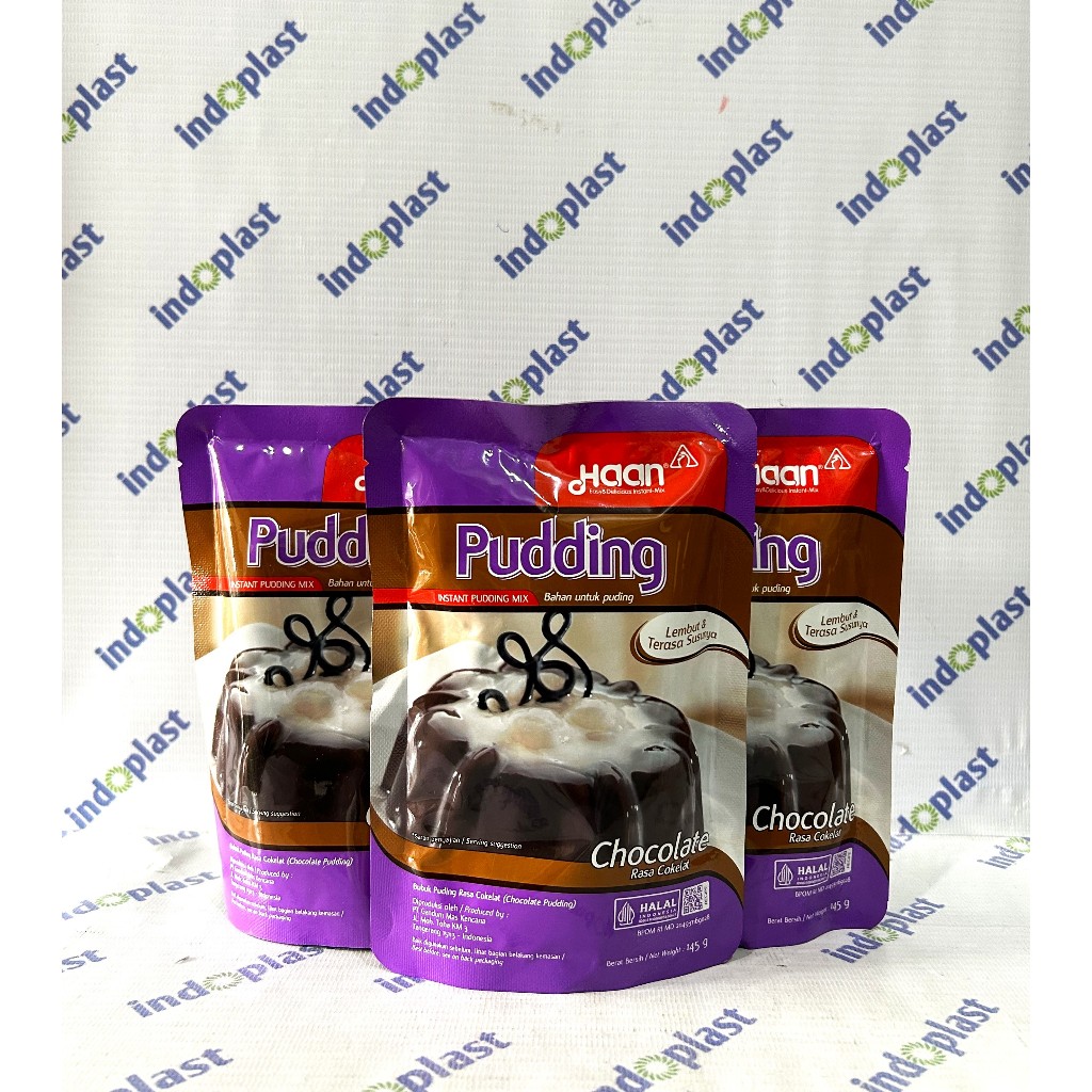 

Haan Pudding Chocolate 145gr Haan Pudding coklat 145g Haan Pudding Mix Pouch Chocolate 145gr