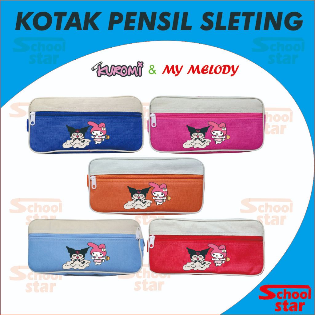 

KOTAK PENSIL SLETING MY MELODY- KUROMI/ TEMPAT PENSIL SLETING 305 GAMBAR FANCY ANAK-ANAK