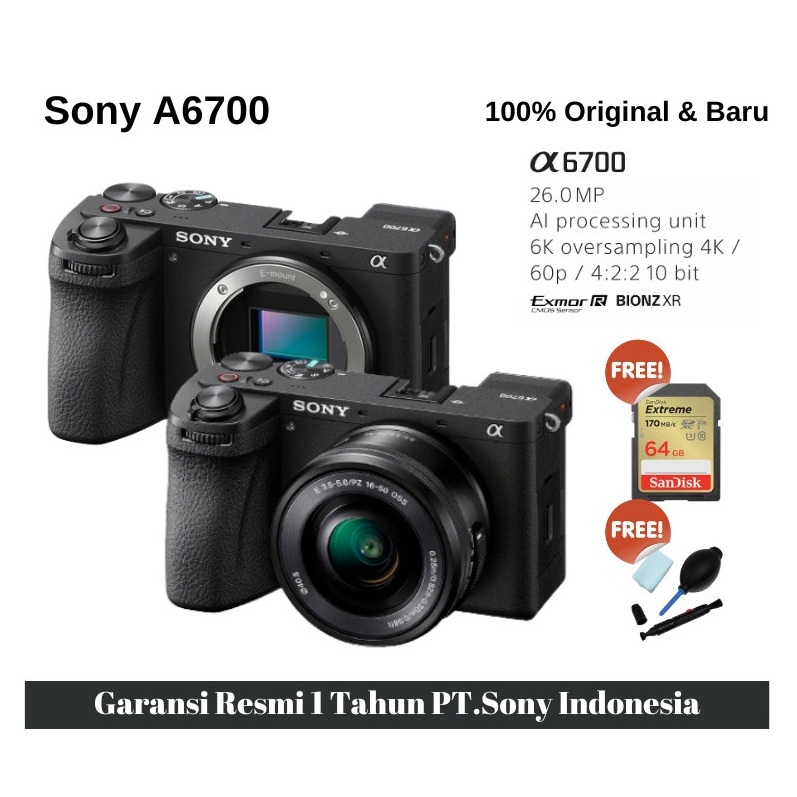 Sony Alpha A6700 / Sony A6700 Mirrorless Camera Body/Kit