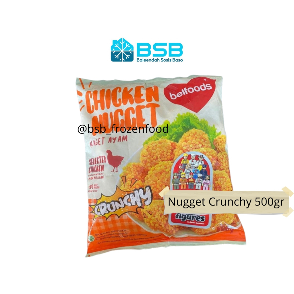 

Belfoods Chicken Nugget Crunchy 500gr, Olahan Ayam Halal