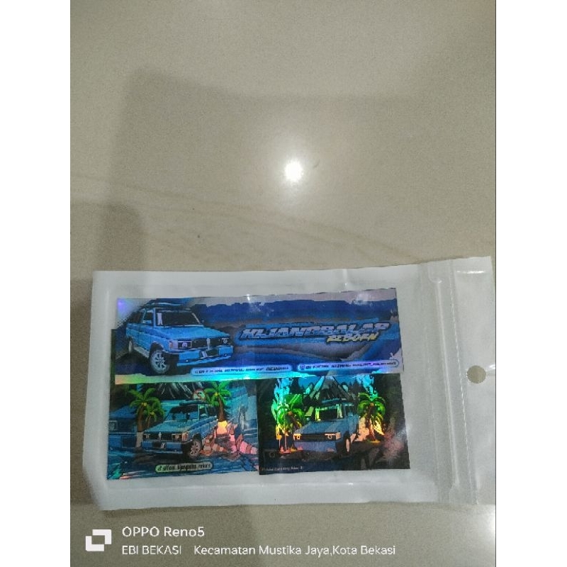 

stiker hologram kijang balap