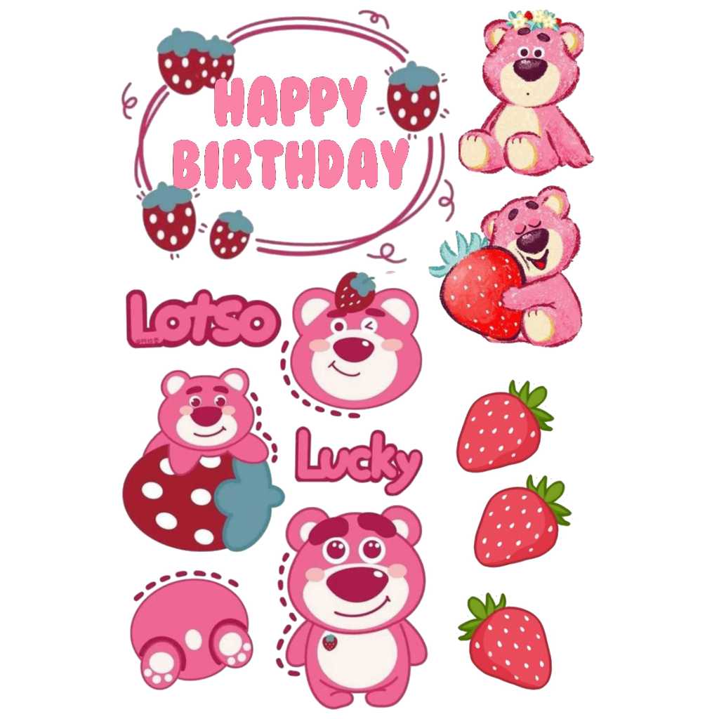 

TOPPER CAKE TOPPER ULANG TAHUN / HIASAN KUE LOTSO
