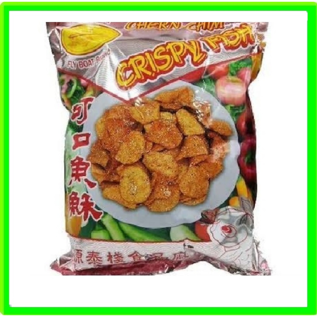 

Crispy Fish Tae Thai NGUAN THAI Kerupuk Ikan Boat Thailand sate 280gr