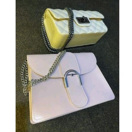 Bundle 2pcs Tas miniso macarons+jelly cream