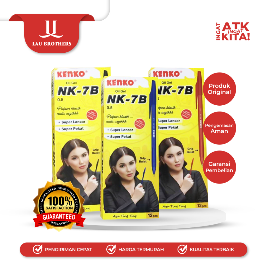 

KENKO PULPEN GEL OIL/ OIL GEL PEN NK-7B 0.5mm (1LSN/ 12PCS)