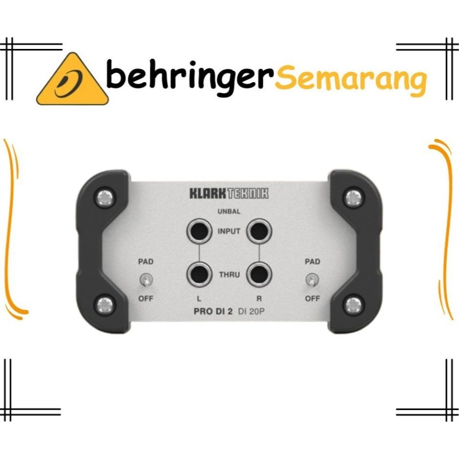 Klark Teknik DI20P Passive Stereo DI Box with Midas Transformer DI BOX