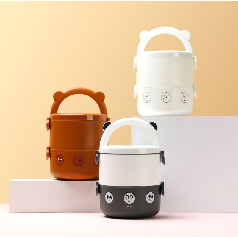 MINISO xTOY STORY Mini lunch box 190ml / bento box SNOOPY /  marvel 2susun Uk 500ml. Bento box minis